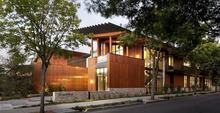 The David and Lucile Packard Foundation Headquarters (Los Altos, California: 2012)<br><br>The forward-thinking headquarters of the David and Lucile Packard Foundation, created in 2012, embodies the vision and mission of the philanthropic concern, a reflection of the Hewlett-Packard founder’s passion for the environment and technology. An angular grid of configurable office suites encircling an open courtyard, the Bay Area site reflects the region, sporting salvaged wood, local stone, and a red cedar exterior. And while the structure itself, a Net Zero Energy Building that earns LEED Platinum certification, is impressive, the architects at EHDD did one better by shaping culture as well as space. An energy audit revealed that the staff’s emissions were generated mostly from transportation, so EHDD added video conferencing suites and a shuttle to pick up staff from the nearby rail station.<br><br>Photo by Jeremy Bitterman