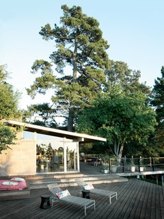 The large deck was falling apart when the Pfeiffers moved in, necessitating a serious overhaul of the lower level.