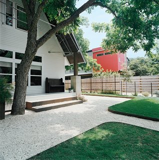 Dollahite’s house sits on a tree-lined block in the north Austin neighborhood of Hyde Park. His remodel retained the old Texas feel of the exterior, with modern touches inside.