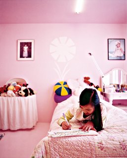 Magic Mountain - Photo 10 of 12 - Inside, the space is spare but infused with color because "painting is the cheapest way to decorate." Twelve-year-old Tabitha's room is pink.