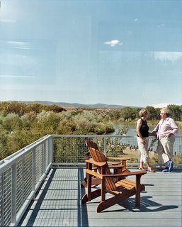 The rooftop is wired for a solar farm, but they are waiting for better prices and tax breaks before investing.
