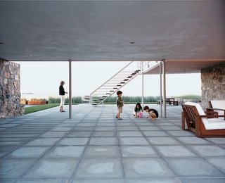 Along with its durability, concrete also requires very little maintenance.