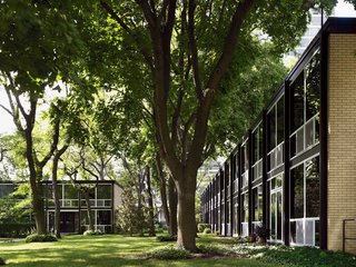 Mies van der Rohe, Lafayette Park - Photo 2 of 12 - Lafayette Park's two-story townhouses are configured in a U-shaped formation.