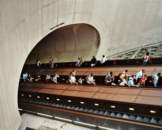 The perilous descent into Dupont Circle’s Metro station from the Q Street NW entrance is a popular photo opportunity.