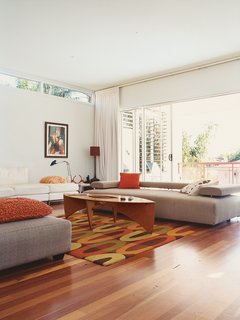The low-slung Strata sofa by King Furniture is perfect for "sleeping."