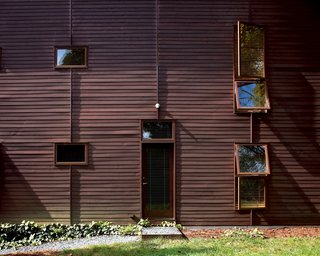 Since copper is a commodity, its cost fluctuates and installation can be both difficult and expensive. The Burkes bought their copper when it was at a 15-year low. For the first two weeks, the house was as shiny as a new penny, then it began to weather. "It incited a local controversy," says Carrie. "But we understood that time would prevail. Now we’re happy when people say they don’t know of a copper house on Park Street." One possible source for copper is Una-Clad. www.unaclad.com