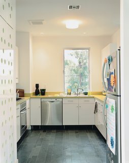 Above is a kitchen from IKEA created with Brazilian slate floors.