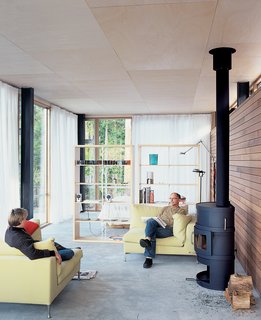 The "stage" allows for optimal light and viewing conditions.