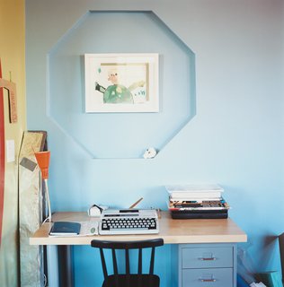 Unlike the ornate exterior, there wasn’t much interior detail left to reuse—but the Berniers did their best. Dan says, "There was a wall that had octagonal shapes in it that we took out, and when we rebuilt it, we kept the shapes,".