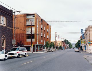 Community Building - Photo 1 of 10 - Architect John Holmes, of Holst Architecture, chose Brazilian ipe for the exterior, despite the Northwest's unwritten rule that a wood facade will succumb quickly to the rainy climate.