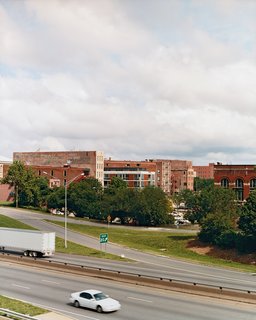 5 Delaware’s concrete frame stands out as its defining design gesture—even from across Interstate 70.