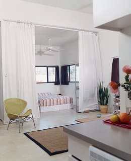 The ground-floor studio is fully equipped with IKEA everything.