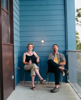 Julie Charvat (with Byron Mouton) says, "Byron wanted us to move here ourselves for the views, but I said, ‘We just moved a few years ago so forget it.’"