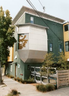 "It's hard to get a client who says, 'Do me a place with car parts and street signs,' but we can do it for ourselves and people can respond to it," says resident and architect Karl Wanaselja.