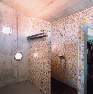 Suburban House of the Future by Cloud9 - Photo 9 of 10 - Cloud9’s Manel Soler Caralps, who completed the home’s interior design, created the tile pattern in the shower.