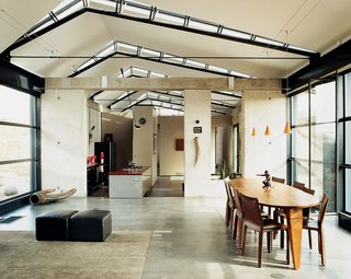 The standing seam metal roof consists of steel panels coated with corrosion-resistant coating.
