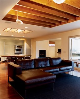 The Siple Life - Photo 7 of 9 - From an extra-wide sliding glass door to a customized Bensen couch in the living room, everything in the house was designed for Siple’s utmost convenience.