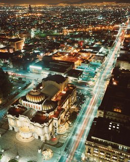 The Palacio des Bellas Artes, located west of the Zocalo, or Plaza de la Constitución, is home to an extravagant art nouveau lobby and murals by José Clemente Orozco and Diego Rivera.