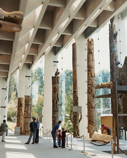 The interior of the Museum of Anthropology, created by Vancouver architect Arthur Erickson.