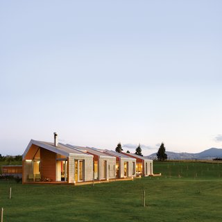 The house's angled placement on the site, as well as its narrow footprint, provide effortless cross ventilation and abundant natural sunlight.