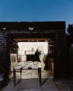 The firm Studio Under Manufacture is located in Andre Caradec’s home garage in Oakland.