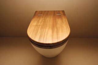 Inspired Indoor Teak Looks - Photo 5 of 14 - Toilet seat in teak by William Garvey.
