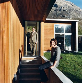 Nature Nurtured - Photo 1 of 11 - When Bronwen Kerr and Pete Ritchie decided to relocate from New Zealand’s capital, Wellington, to Queenstown, on the country’s South Island, they designed a new home for themselves and their three children on a site Ritchie had purchased when he was living in the area—a stunning lakeside plot. Working in partnership, the couple devised a home and studio that is separated by a passage through the middle of the building.