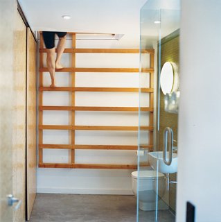 Nature Nurtured - Photo 3 of 11 - One bathroom features a ladder that leads up to a yoga studio.