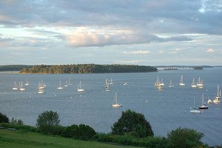 A view of the Promenade, looking out to Cascoe Bay.
