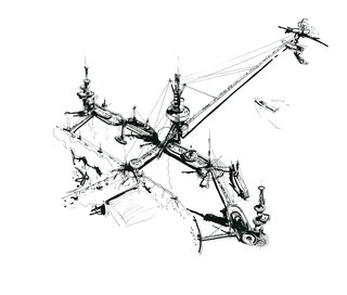 Rogers' original sketch for London As It Could Be.