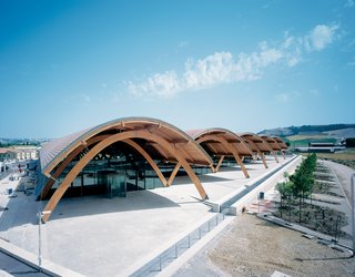 Completed in 2008, the addition to the Bodegas Protos winery in Spain includes over a mile of underground tunnels for aging wine.