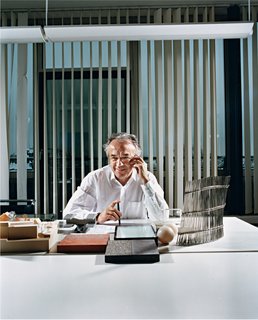 Werner Sobek in his office.