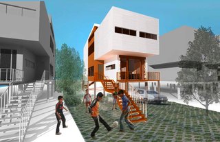 The Kitchen Blender (exterior) by Claudia Barra de Vincenzo and Tracy Sun of McGill University