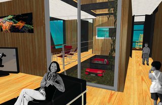 The Pin House (interior) by Erin Towsley and Valérie Lechéne of McGill University
