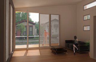 Wood Frame House (interior) by Lilia Koleva and Philippe Larocque of McGill University