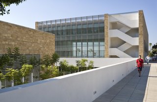Top Ten Green Projects - Photo 3 of 20 - Charles Hostler Student Center (exterior view) in Beirut, Lebanon, by Vincent James Associates Architects. Photo by Paul Crosby.