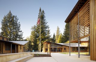 Top Ten Green Projects - Photo 11 of 20 - Portola Valley Town Center (exterior view) in Portola Valley, California, by Seigel & Strain Architects. Photo by César Rubio.