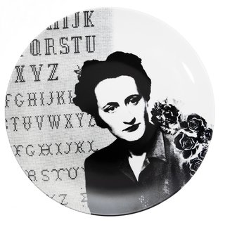 Mormor (or Grandmother) plate from the Between Us Women series, by Lisa Bengtsson