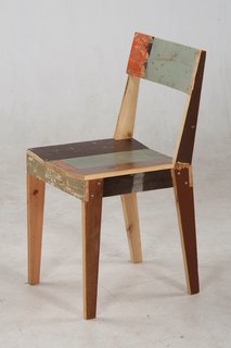Piet Hein Eek's Oak Chair in scrap wood