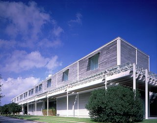 The Menil Collection building by acclaimed architect Renzo Piano. Visit the Menil Collection online at menil.org. Image courtesy of the Greater Houston Convention and Visitors Bureau.
