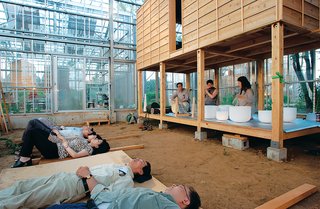 Far from the noise of Tokyo, it's easy to see how these houses serve as meditation and relaxation places.