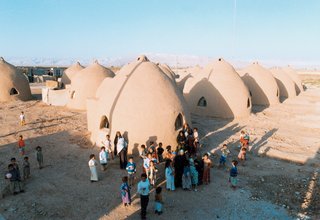 Nader Khalili’s lunar-inspired "superadobe" homes are suitable virtually anywhere on earth. In emergency situations, they can be erected in a matter of days.