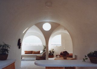 An interior of one of the superadobes. "You can never build one of these that doesn't look beautiful," says the architect.