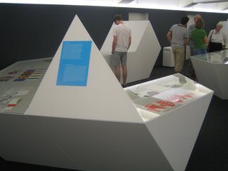 Geigy's Stellar Graphic Design - Photo 3 of 3 - The stark white cases of Alexandra Gübeli's exhibition design mimicked the work's clean geometry.