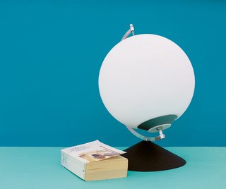 The Dynamic Lamp (stationary) by Karin Johansson<br><br>"My Dynamic Lamp is a part of the wireless society," Johansson writes about her design. "It doesn't need any power supply or batteries; it just works with your own energy. It is based on the idea of producing your energy where you are, instead of transporting it in all directions across the earth. The sole by-product is exercise."<br><br>Photo by Andreas Nyquist