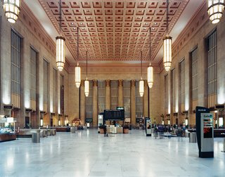 Showing off a combination of Beaux-Arts and Art Deco styles, the 30th Street Station was designed in 1933.