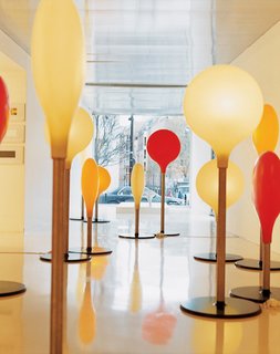 At Krzentowski’s Galerie Kreo, Diode lamps designed by Marc Newson have been produced in a limited edition of 18 pairs exclusively for an exhibition.