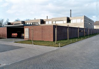 Architect Pascal Grosfeld designed seven houses on this plot of land in suburban Holland. The Collettes worked closely with him to make their residence distinct from the neighboring houses and more in keeping with their personal vision of home.