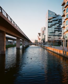 The challenge of building in Ørestad is that the area lacks human scale and urban elements, save the Metro stop. "When you build where there’s absolutely nothing, you can’t expect too much from your surroundings," Ingels says. "You essentially have to create as much quality in your immediate vicinity as you possibly can so there’s a possibility that what you do becomes a place."