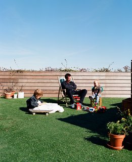 The deck can be accessed by the living rooms and both bedrooms and, in combination with the floor-to-ceiling glass walls, greatly expands the size of the apartment.
